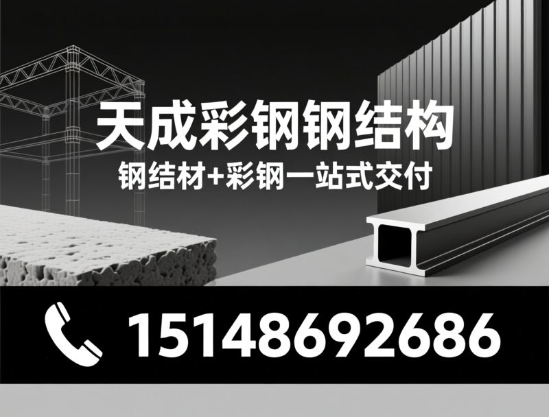 钢结构工程_彩钢建材/聚氨酯封边岩棉板/推荐天成彩钢钢结构服务