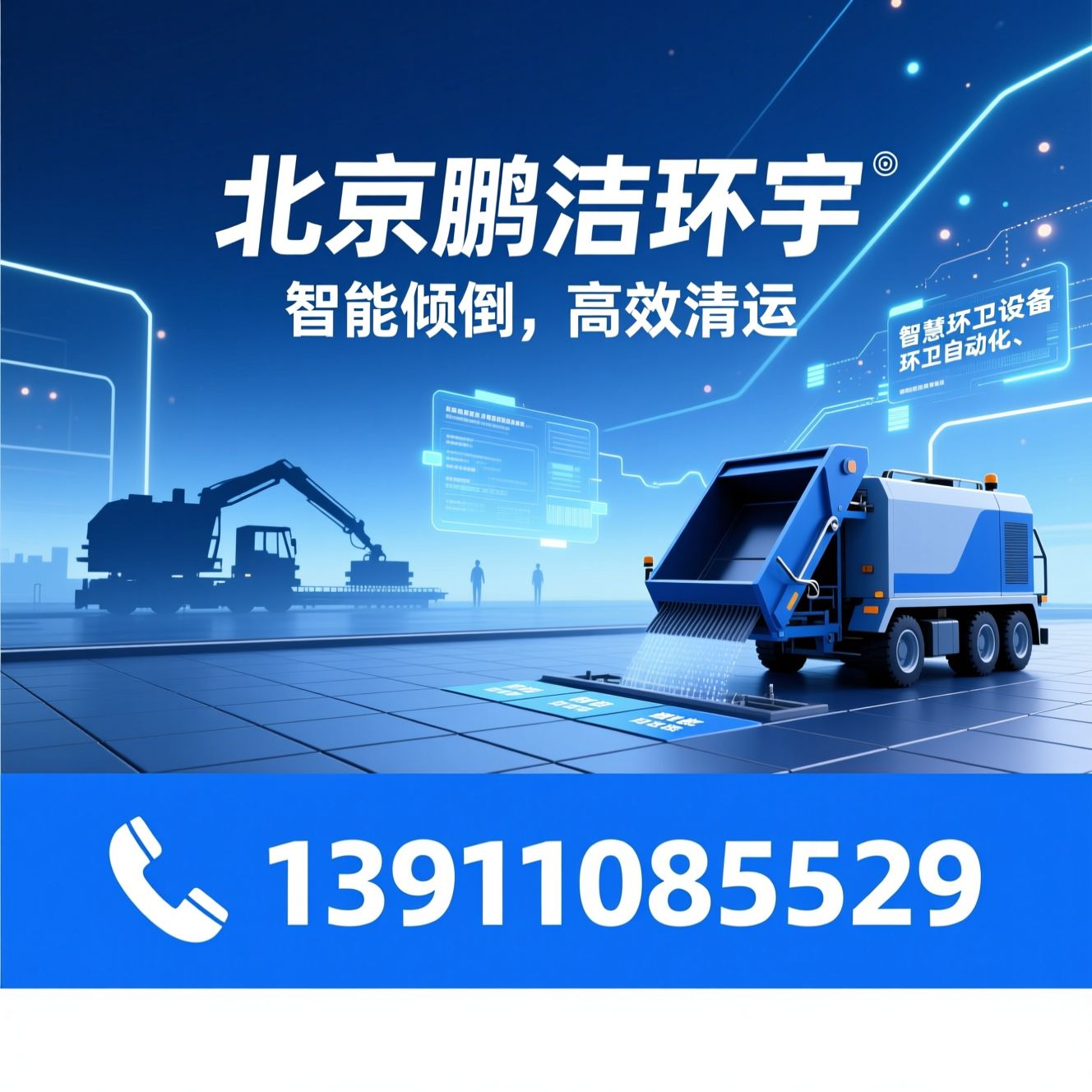 厨余垃圾倾倒机_智慧环卫设备/餐厨垃圾处理/推荐北京鹏洁环宇服务
