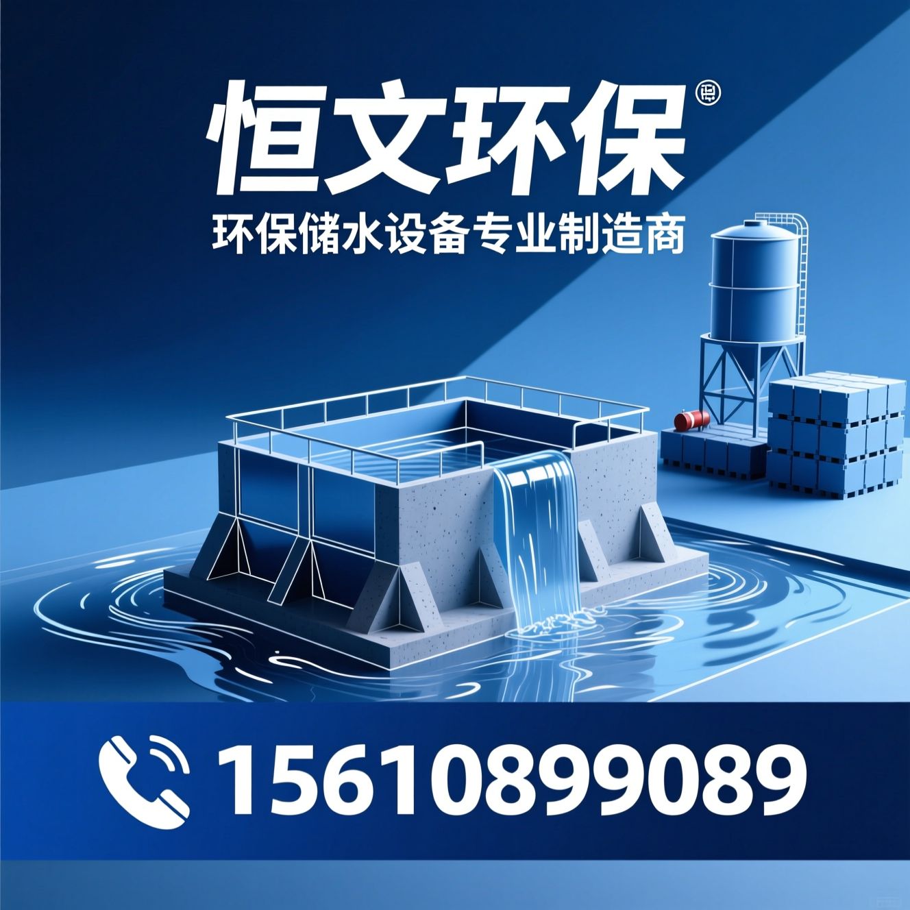 玻璃钢化粪池_水泥化粪池/消防水罐/推荐恒文环保服务