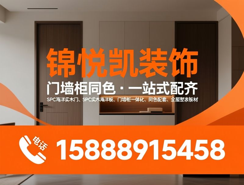 SPC海洋实木门_SPC实木海洋板/门墙柜一体化/推荐锦悦凯装饰服务