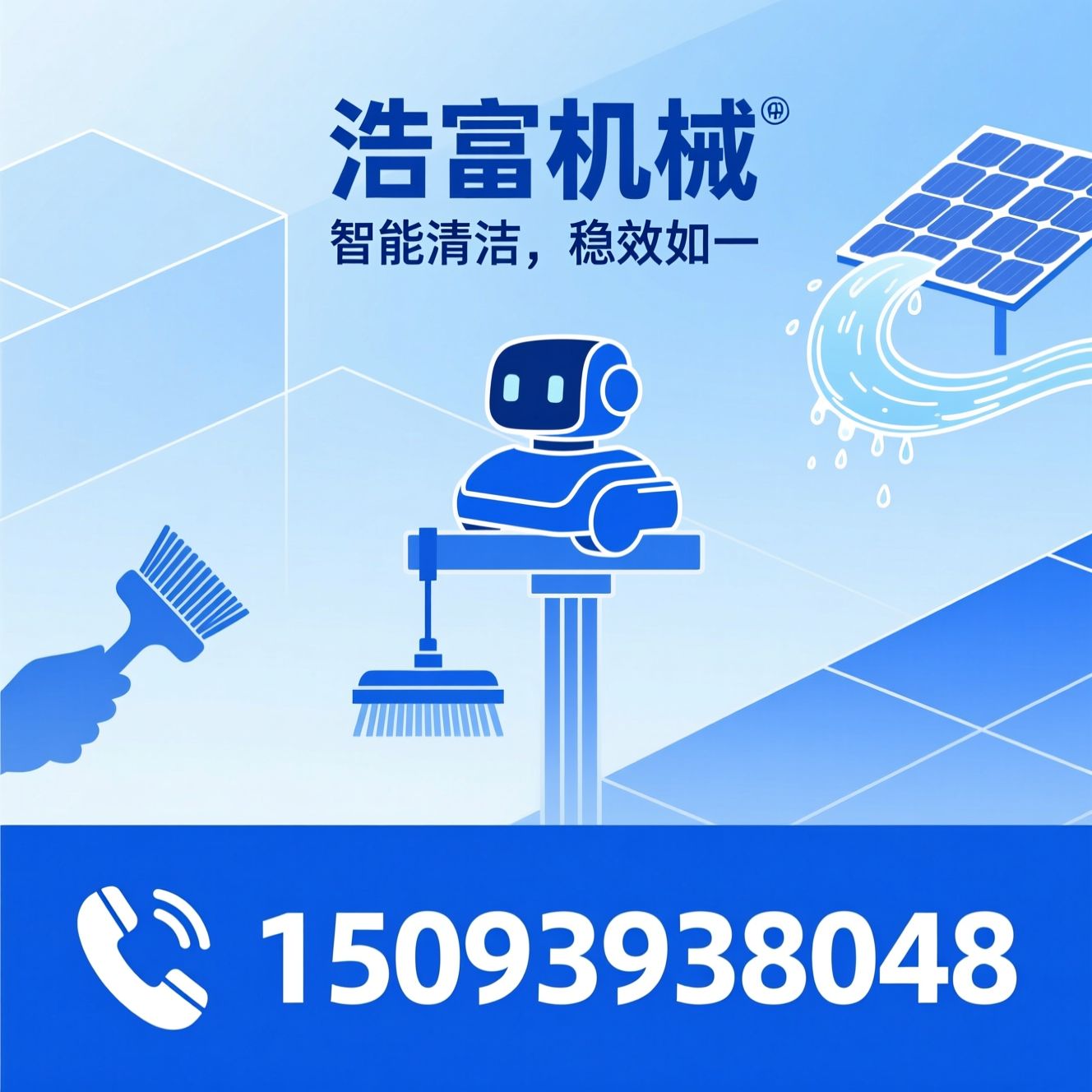 光伏清洗设备_遥控清洁机器人/悬挂式清洗机/推荐浩富机械服务