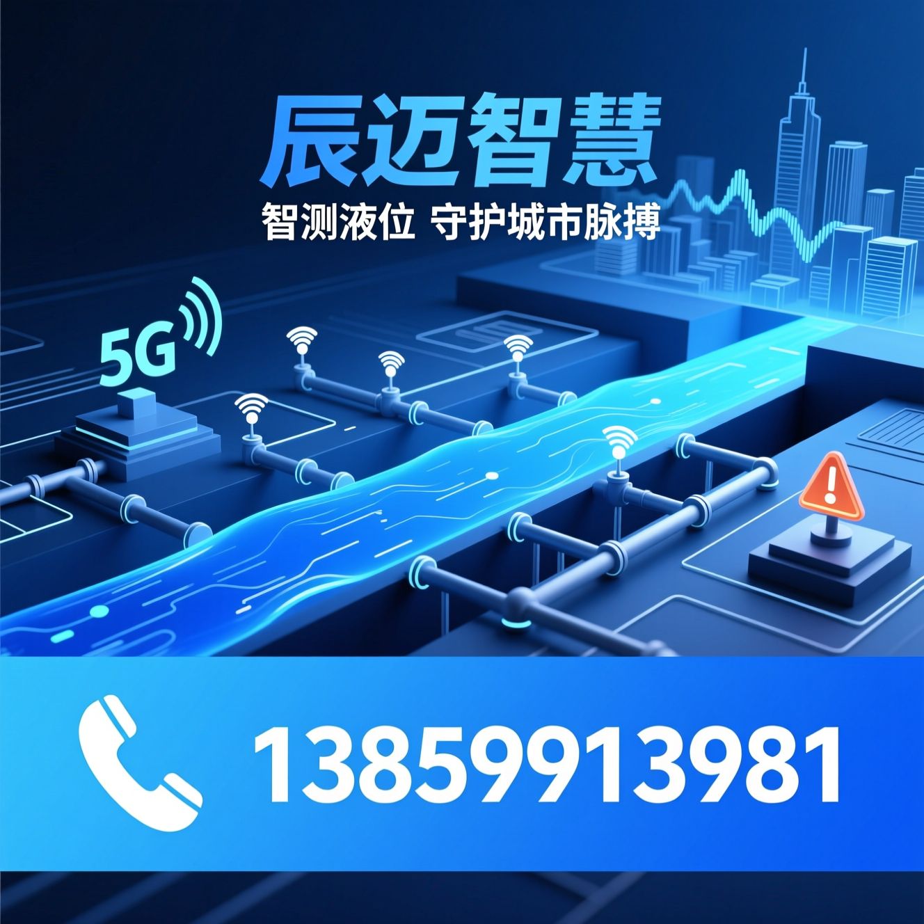 管网液位计_智慧水务监测/无线液位传感器/推荐辰迈智慧服务
