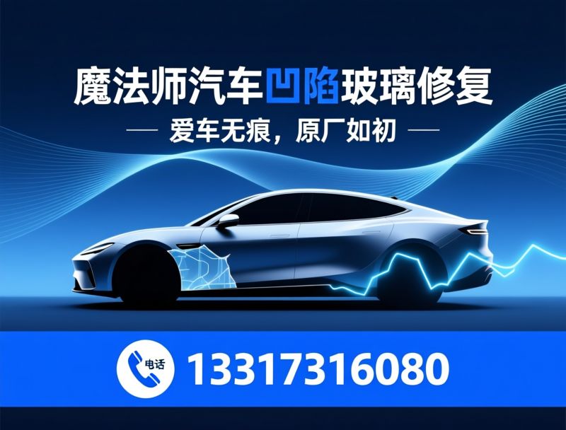 汽车凹陷修复_玻璃裂纹修补/无痕免喷漆/推荐魔法师汽车凹陷玻璃修复服务