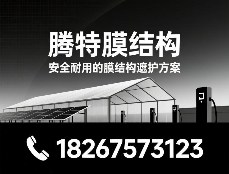 膜结构车棚_充电桩停车棚/电动推拉棚/推荐腾特膜结构服务