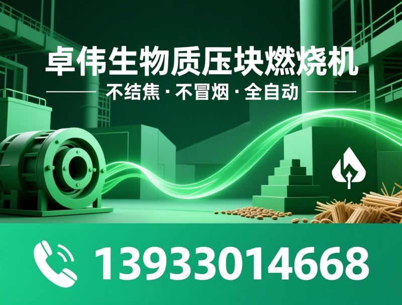 生物质燃烧机_旋转炉排燃烧机/工业锅炉改造/推荐卓伟生物质压块燃烧机服务