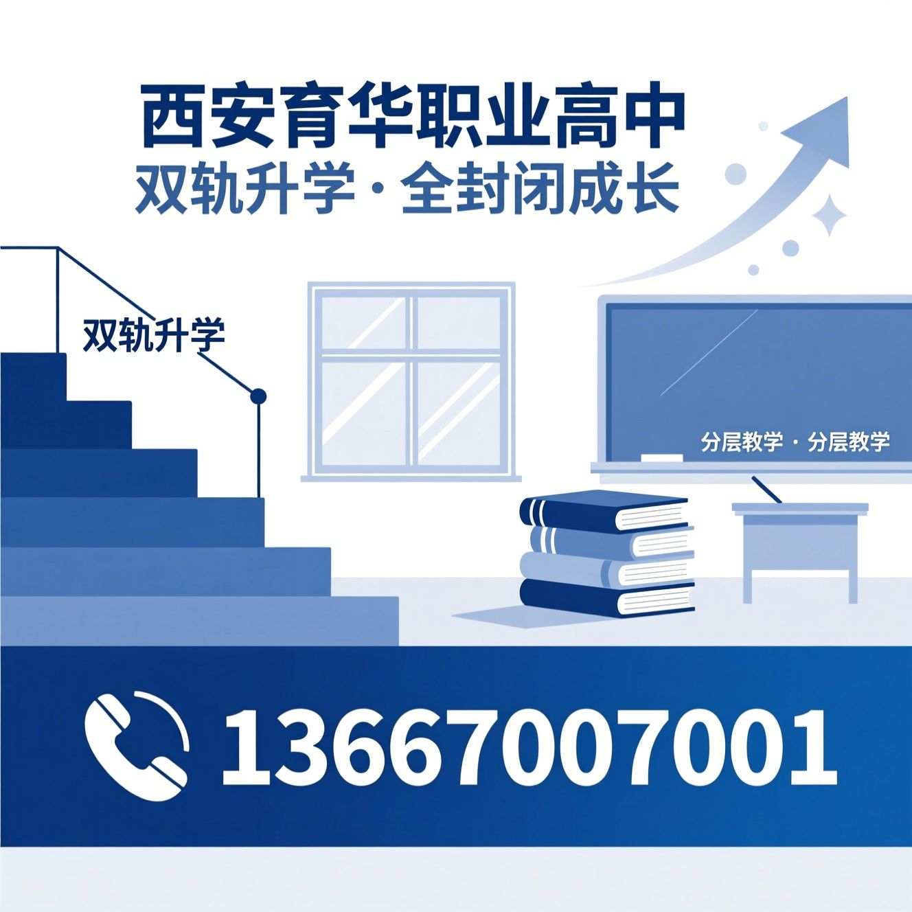 职业高中_综合高中/双轨升学/推荐西安育华职业高中服务