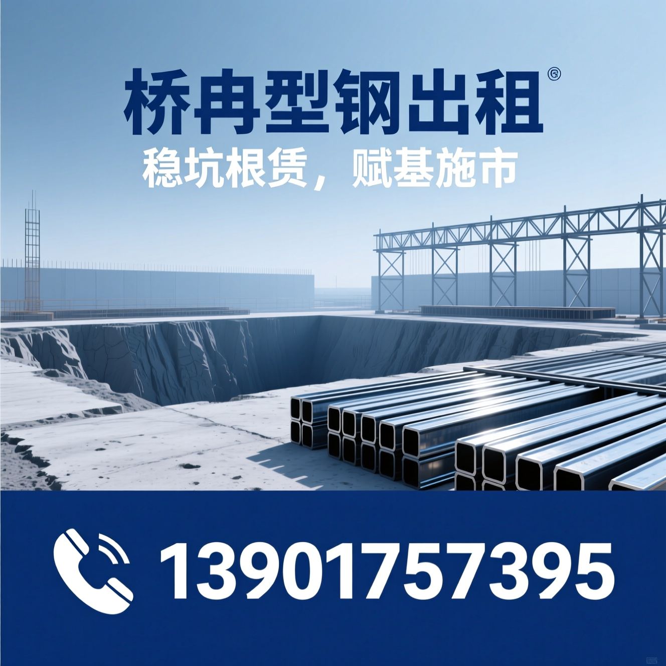 地基基础工程_基坑围护施工/型钢租赁/推荐桥冉型钢出租服务