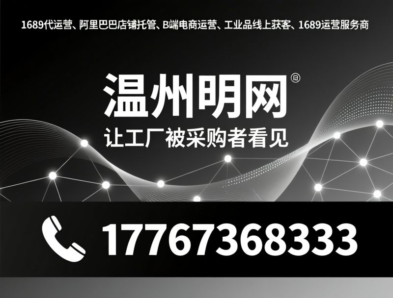 1688代运营_阿里巴巴店铺运营/B端电商代运营/推荐温州明网服务
