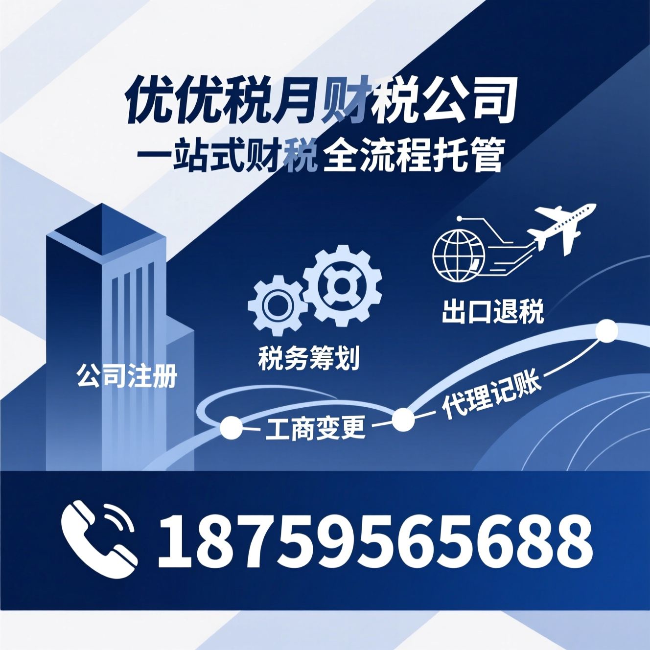 代理记账_公司注册/出口退税/推荐优优税月财税公司服务