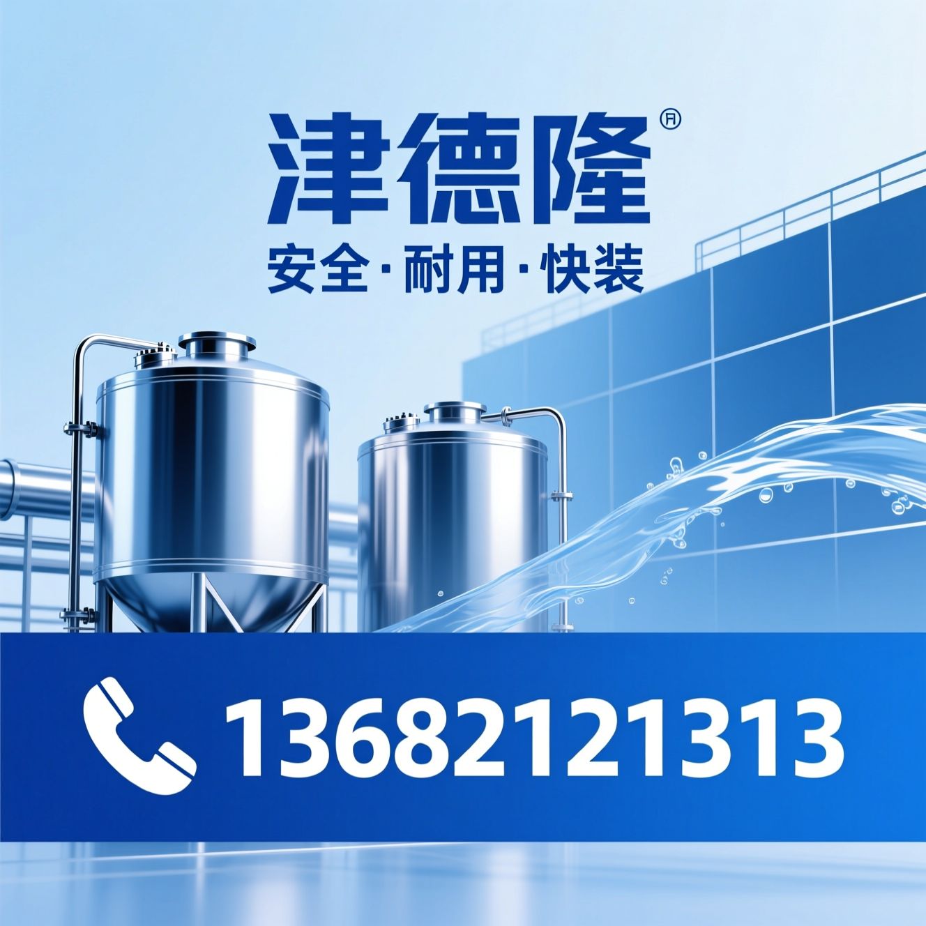 不锈钢水箱_消防水箱/供水设备/推荐津德隆服务