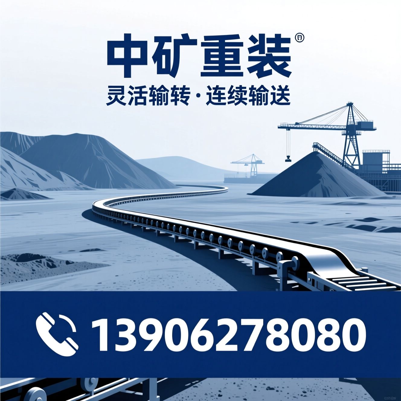 曲线带式输送机_长距离输送设备/矿山输送机/推荐中矿重装服务