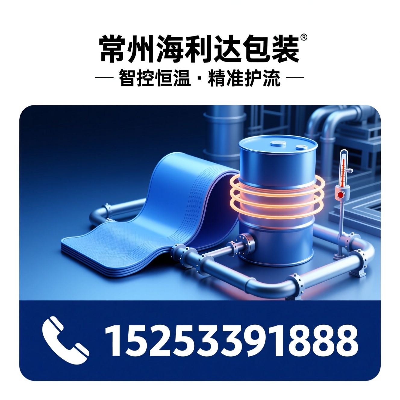 工业加热垫_IBC吨桶加热/液体保温设备/推荐常州海利达包装服务