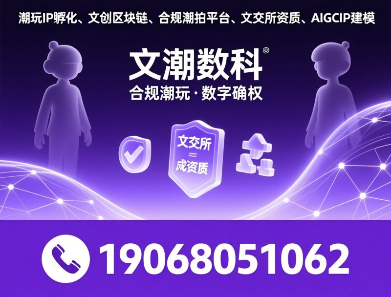 潮玩IP孵化_文创数字化/合规潮拍平台/推荐文潮数科服务