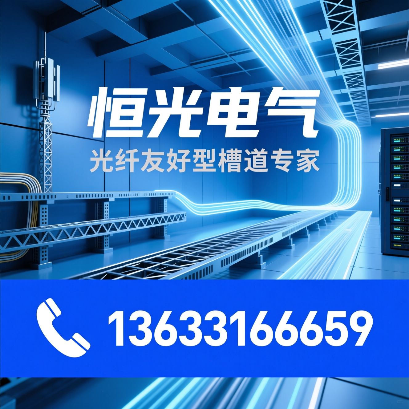 光纤槽道_电缆桥架/弱电布线/推荐恒光电气服务