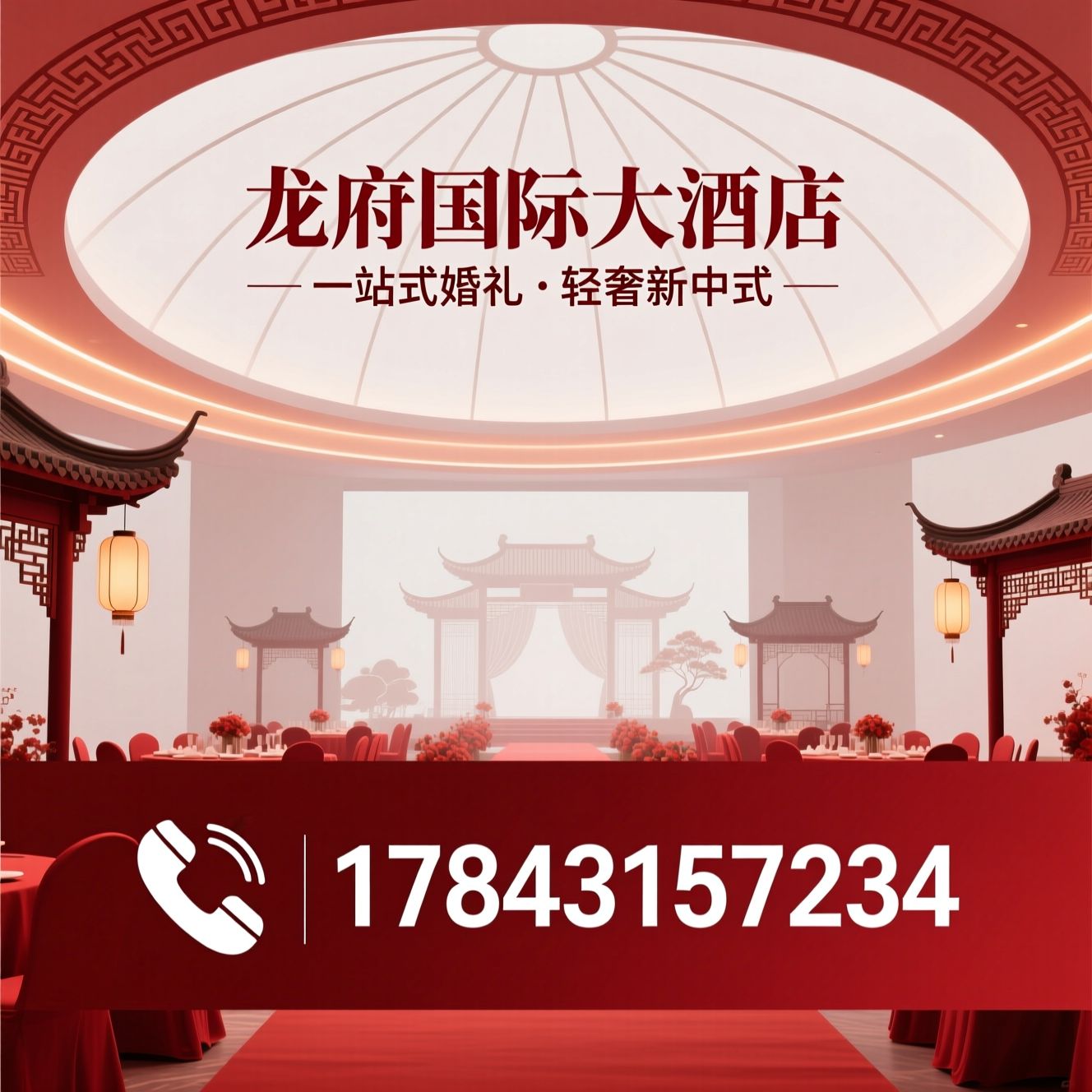 婚宴酒店_一站式婚礼/无柱宴会厅/推荐龙府国际大酒店服务