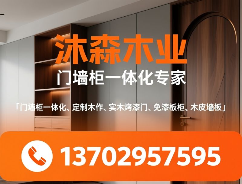门墙柜一体化_定制木作/实木烤漆门/推荐沐森木业服务