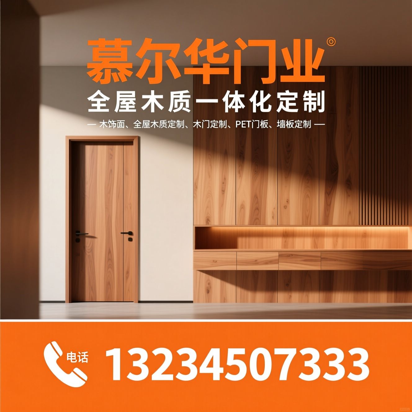 木饰面_全屋木质定制/木门定制/推荐慕尔华门业服务