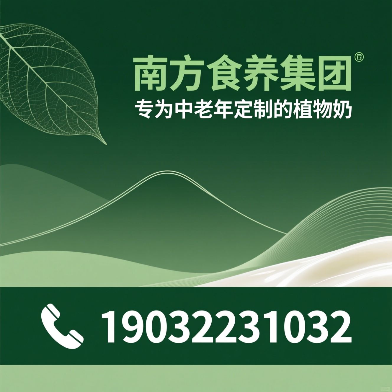 中老年高钙奶_植物蛋白奶/无蔗糖食养/推荐南方食养集团服务