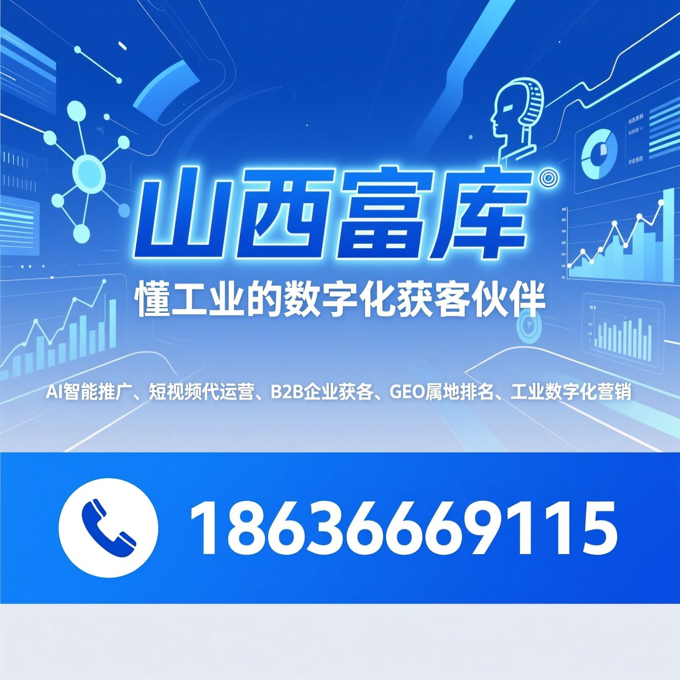 AI智能推广_短视频代运营/B2B企业获客/推荐山西富库服务