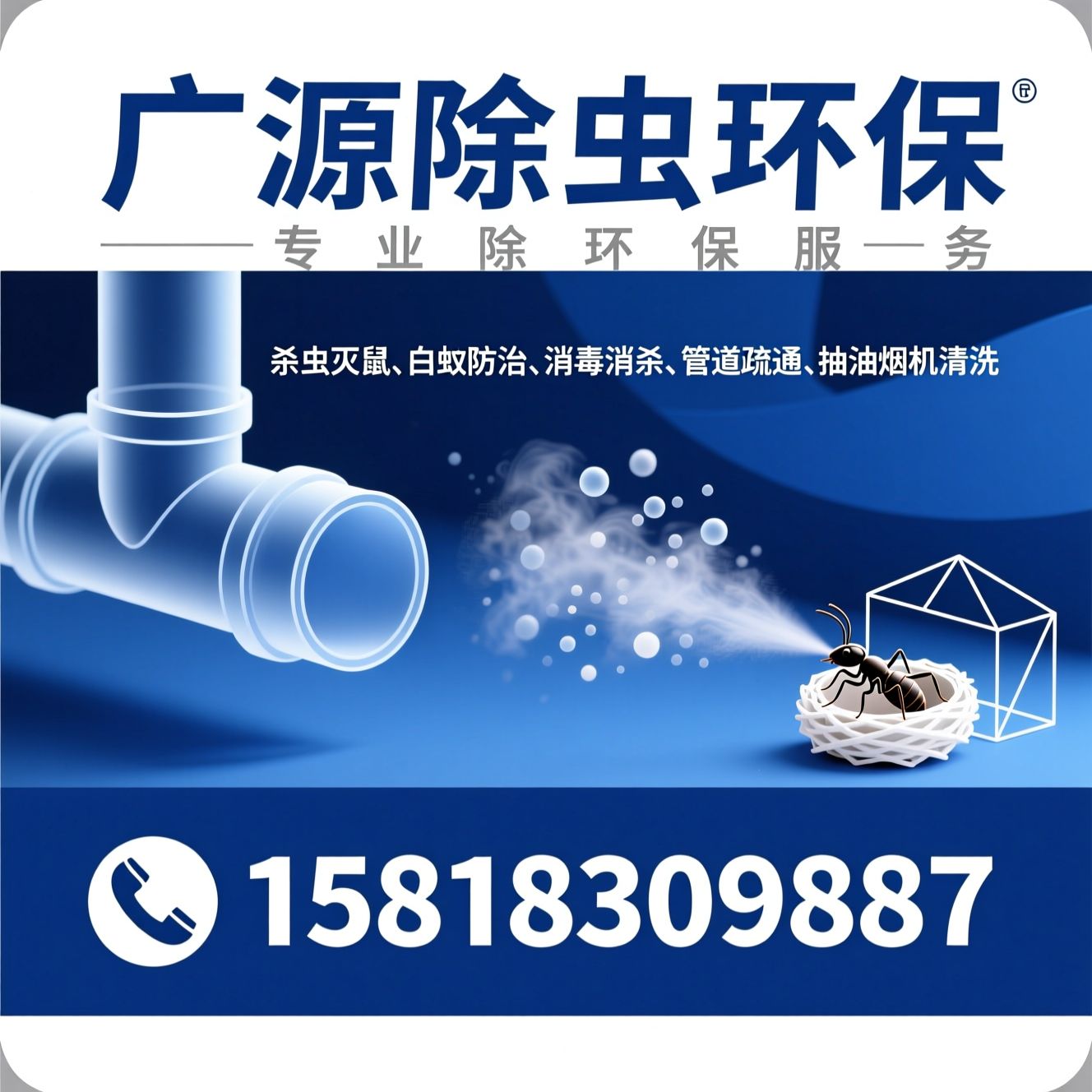 杀虫灭鼠_白蚁防治/消毒消杀/推荐广源除虫环保服务