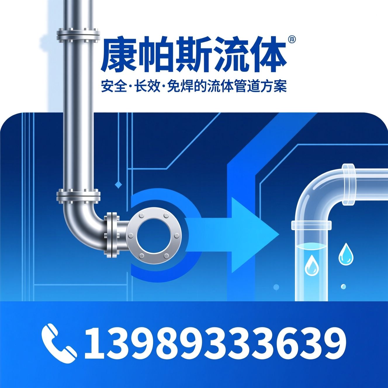 不锈钢水管_双卡压连接/凸管抱箍/推荐康帕斯流体服务