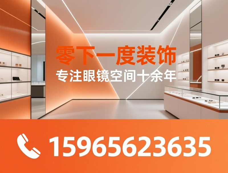 眼镜展柜定制_眼镜店装修/视光中心设计/推荐零下一度装饰服务