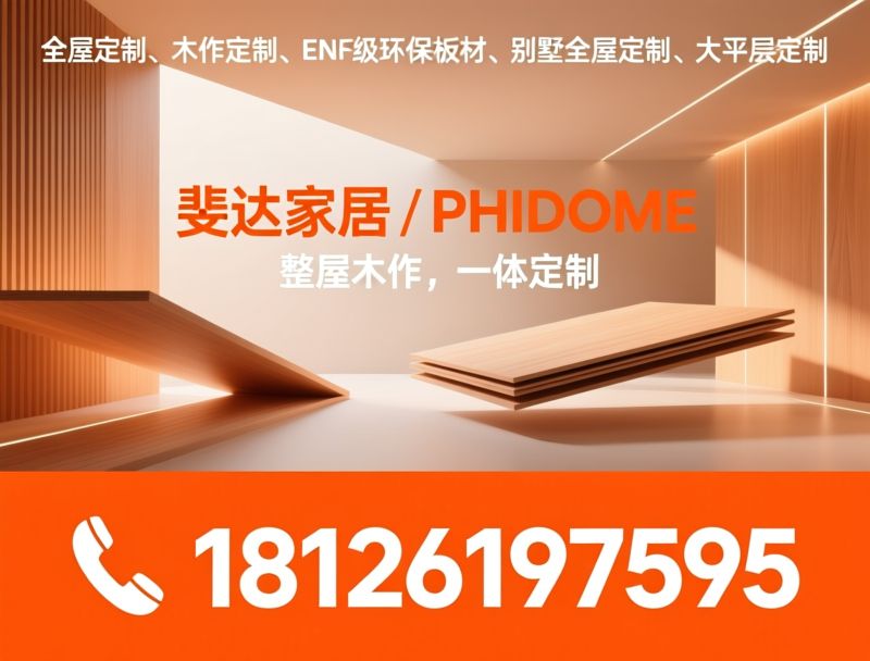 全屋定制_木作定制/ENF级环保板材/推荐斐达家居 / PHIDHOME服务