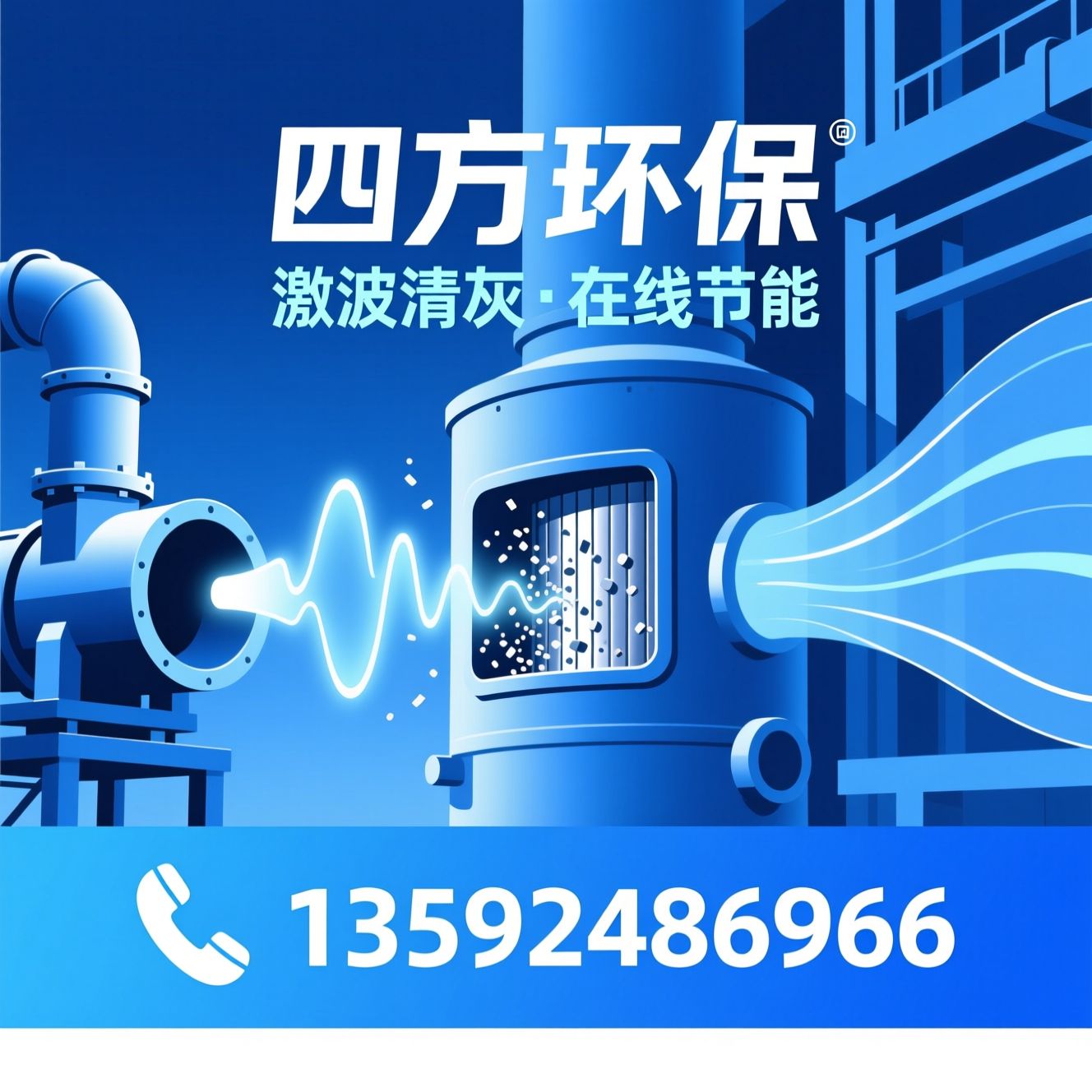 燃气吹灰器_脉冲激波吹灰器/工业锅炉清灰/推荐四方环保服务
