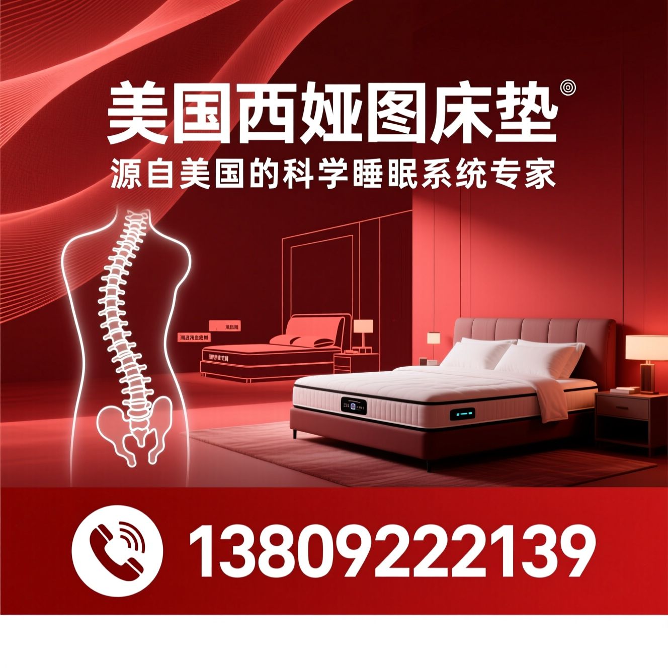 西娅图床垫_智能电动床/九区护脊睡眠系统/推荐美国西娅图床垫服务