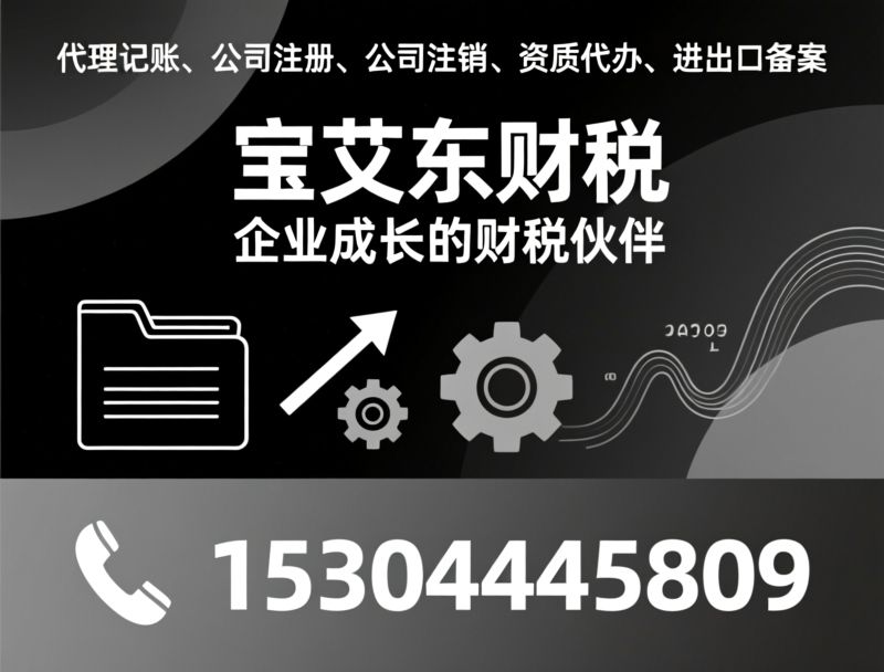 代理记账_公司注册/公司注销/推荐宝艾东财税服务