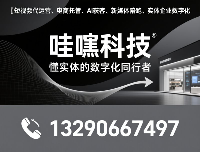 短视频代运营_电商托管/AI获客/推荐哇噻科技服务