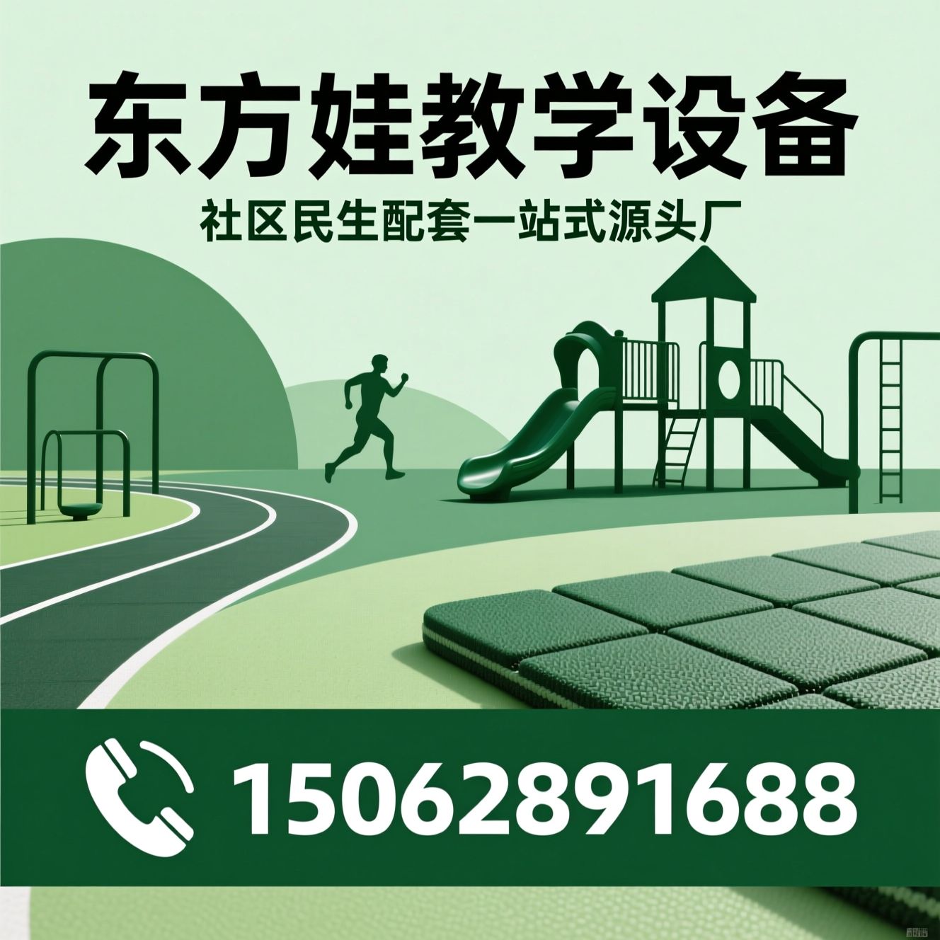 儿童游乐设备_全民健身器材/EPDM橡胶地垫/推荐东方娃教学设备服务