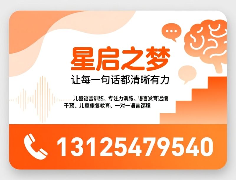 儿童语言训练_语言发育迟缓干预/专注力训练/推荐星启之梦服务