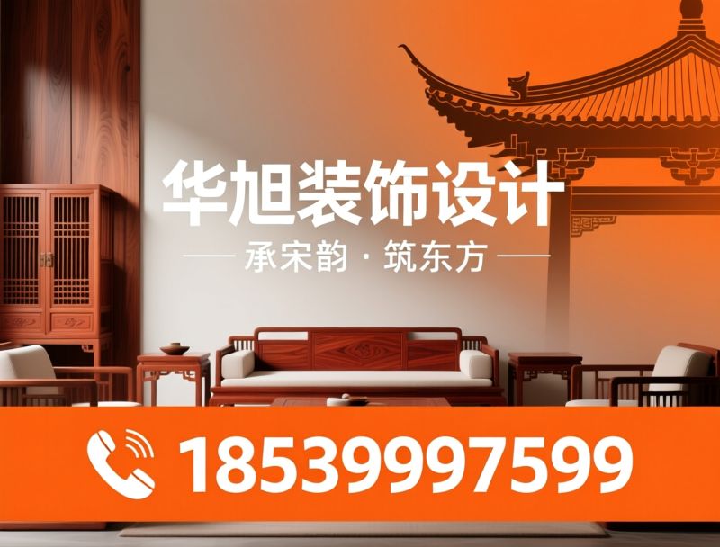 中式原木整装_宋式美学定制/纯实木家具/推荐华旭装饰设计服务