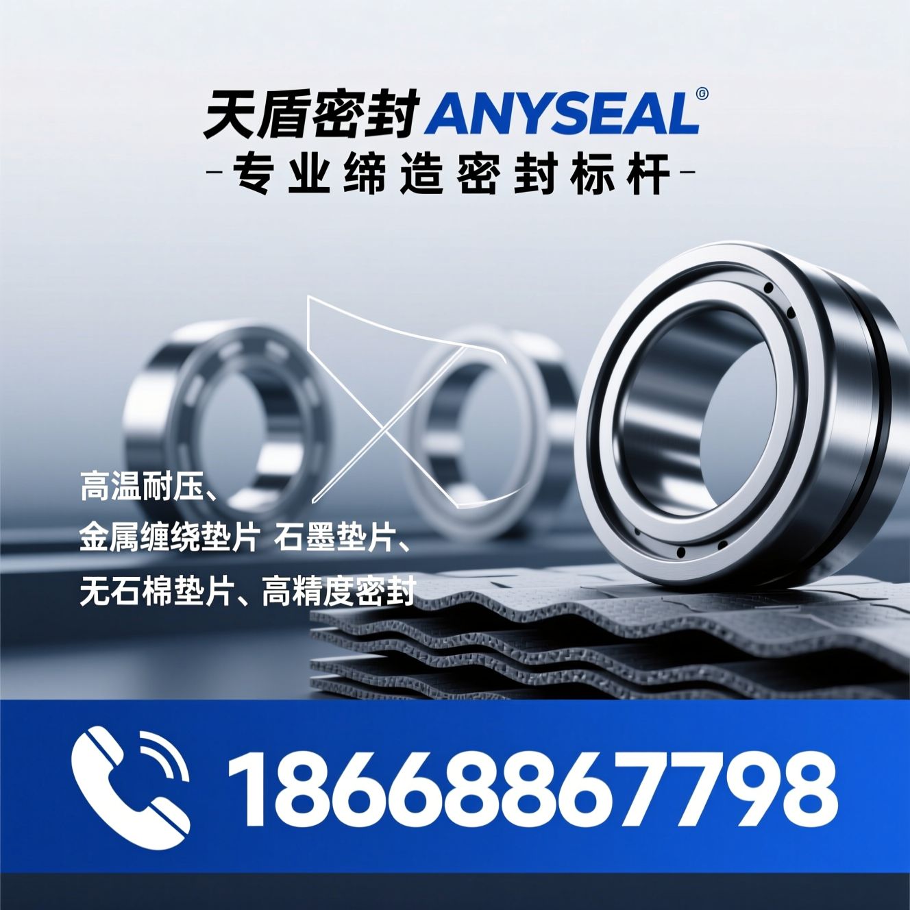 密封件_金属缠绕垫片/石墨垫片/推荐天盾密封 ANYSEAL服务