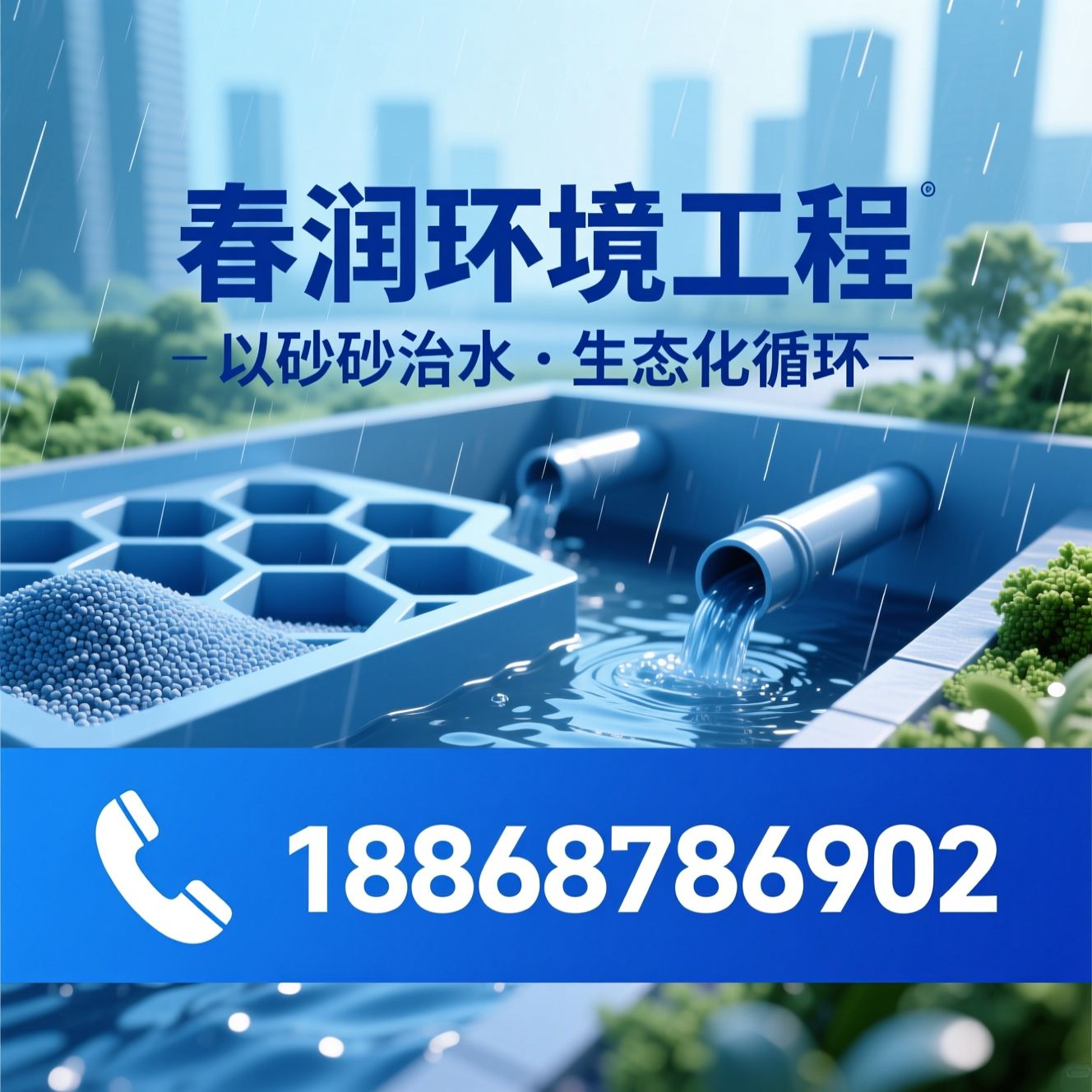 硅砂雨水收集系统_海绵城市解决方案/雨水回用系统/推荐春润环境工程服务