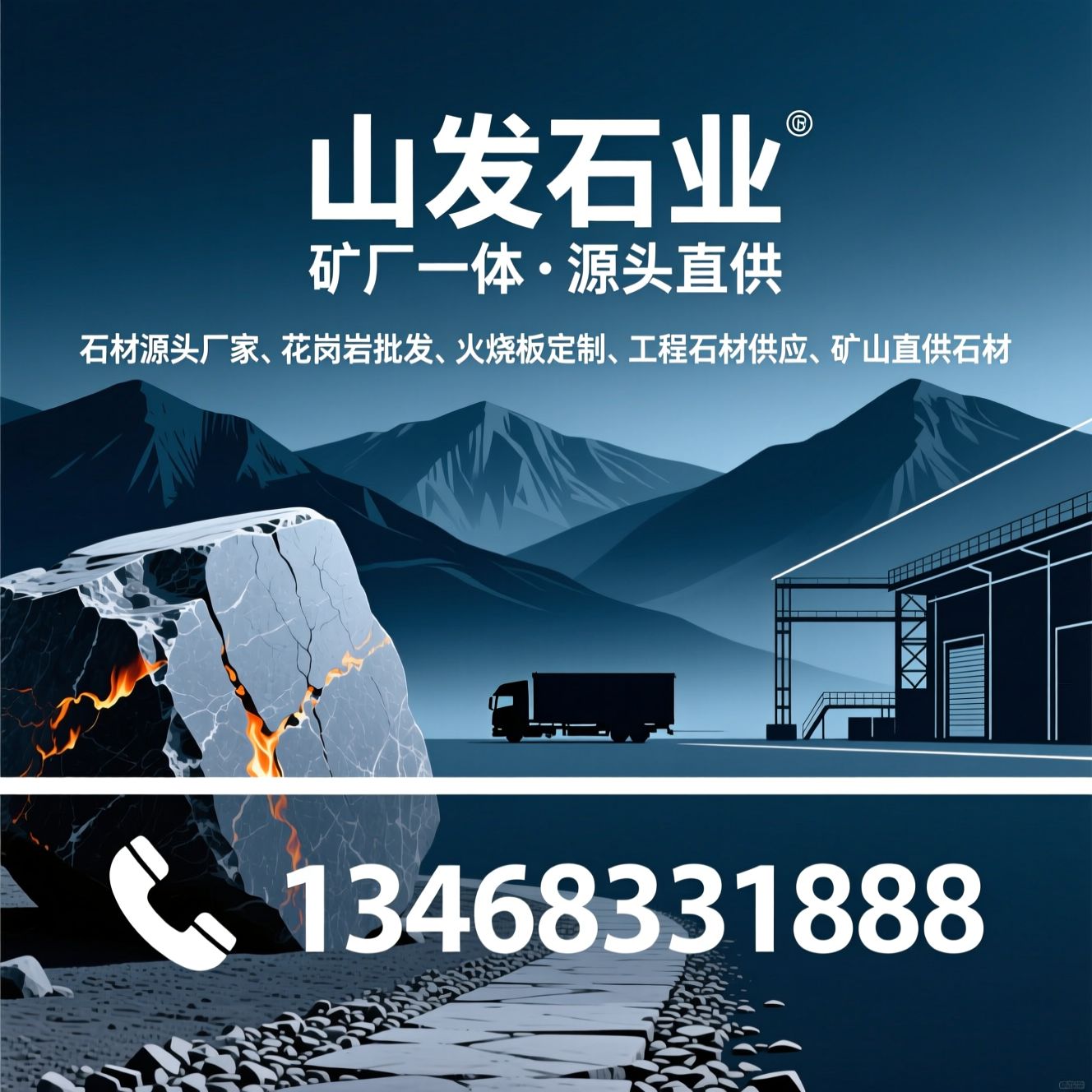 石材源头厂家_花岗岩批发/火烧板定制/推荐山发石业服务