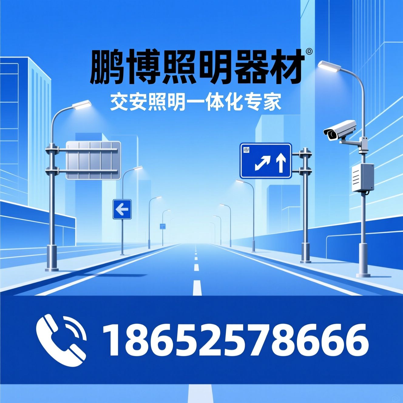 交通标志标牌_共杆集成/铝合金标杆/推荐鹏博照明器材服务