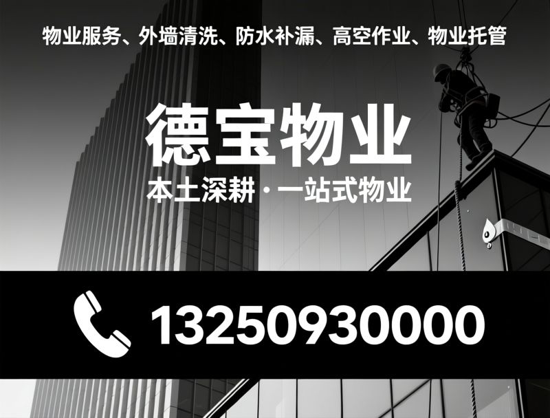物业服务_外墙清洗/防水补漏/推荐德宝物业服务