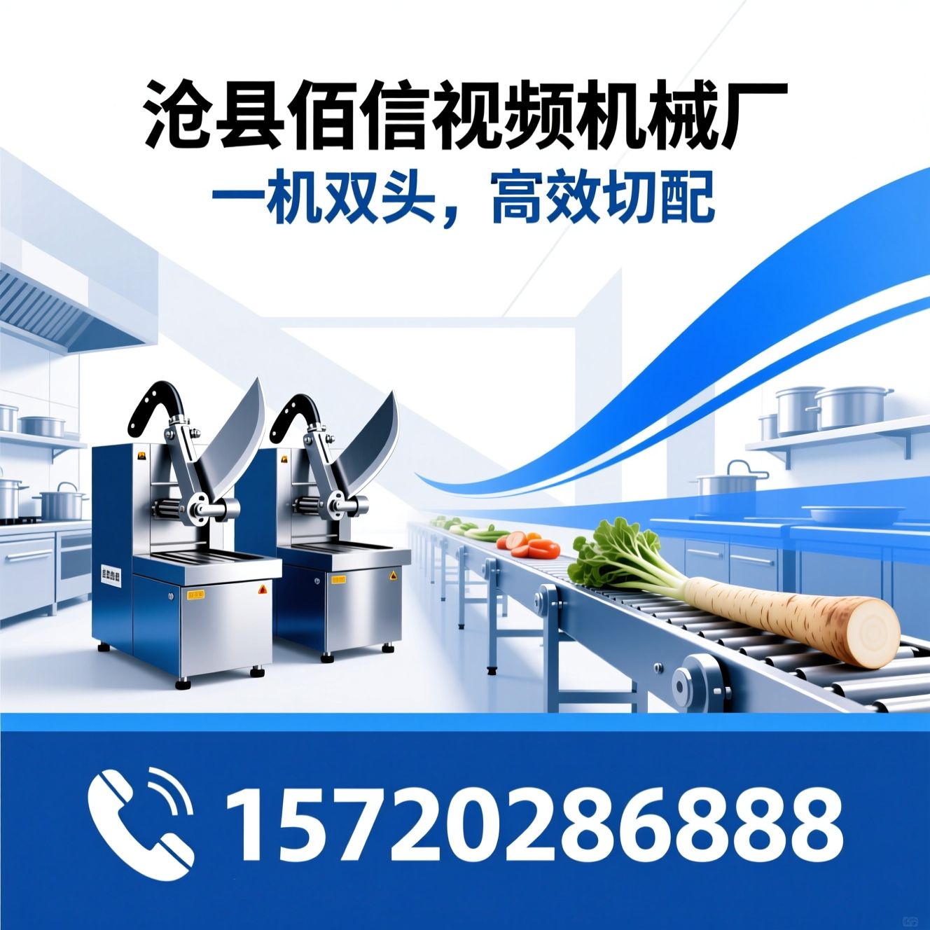 双头切菜机_食堂切菜设备/商用切菜机/推荐沧县佰信视频机械厂服务