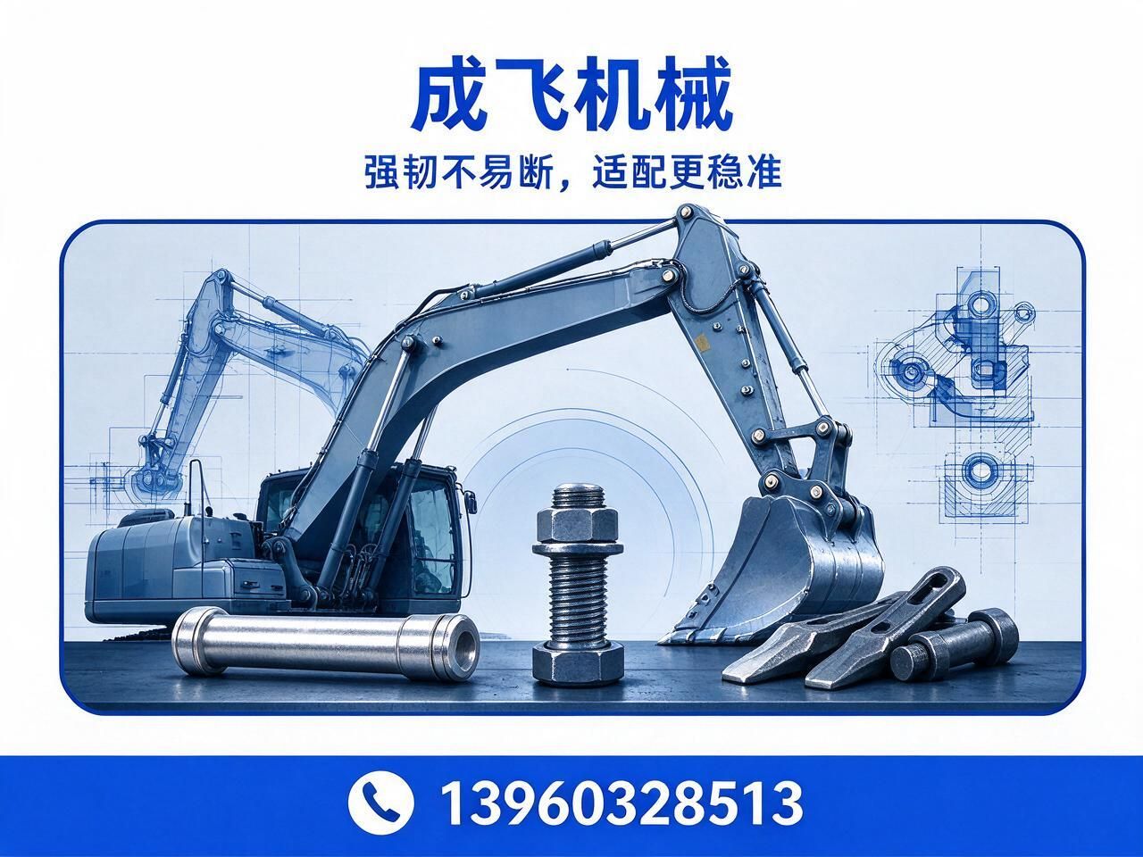 斗齿销_斗齿螺栓/挖掘机紧固件/推荐成飞机械服务