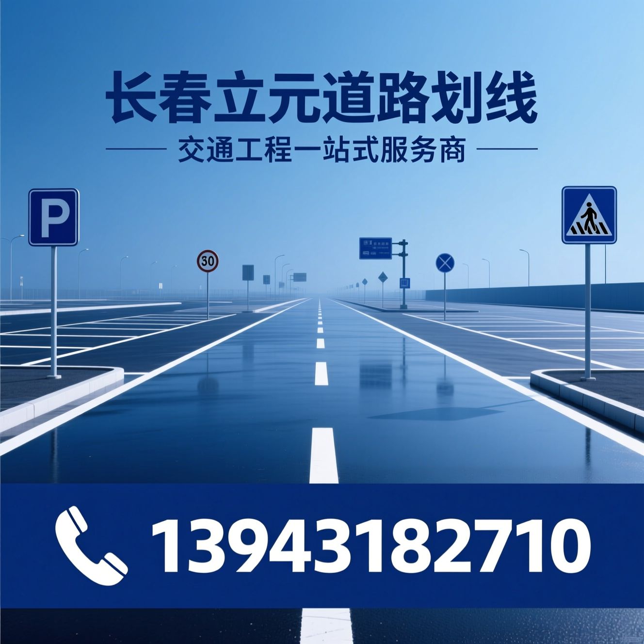 道路划线_交通设施工程/环氧地坪施工/推荐长春立元道路划线服务