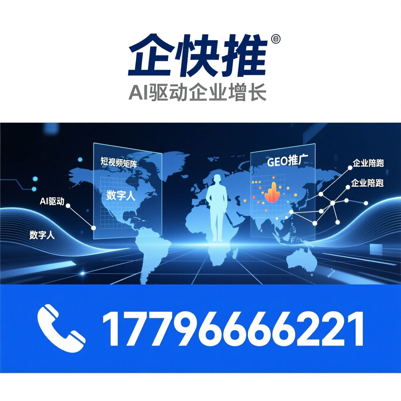 AI搜索获客_短视频矩阵营销/AI数字人/推荐企快推服务