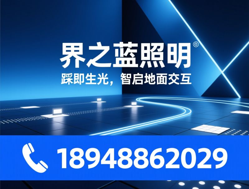 感应地砖灯_户外互动灯具/智慧斑马线灯/推荐界之蓝照明服务