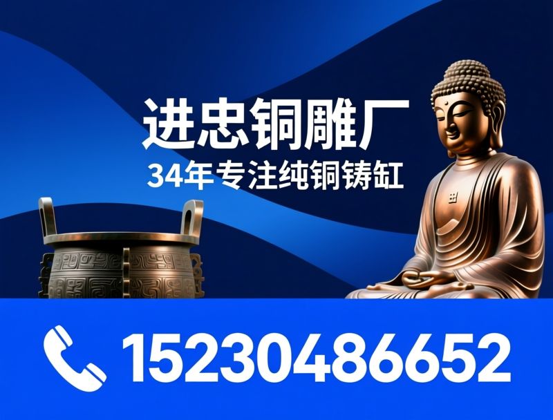 铜雕定制_纯铜铸造/铜钟铜缸/推荐进忠铜雕厂服务