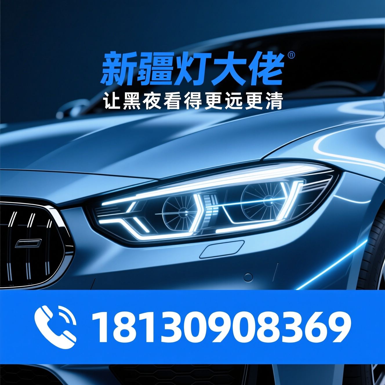 汽车大灯升级_LED透镜改装/激光大灯/推荐新疆灯大佬服务